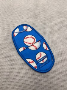blue baseball pattern. fit plastic and metal frames