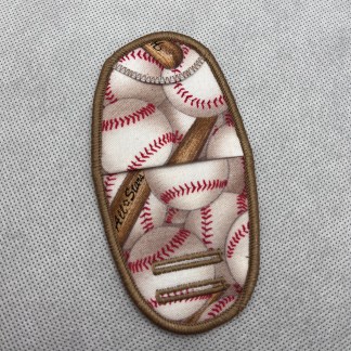 brown baseball pattern. fit plastic and metal frames